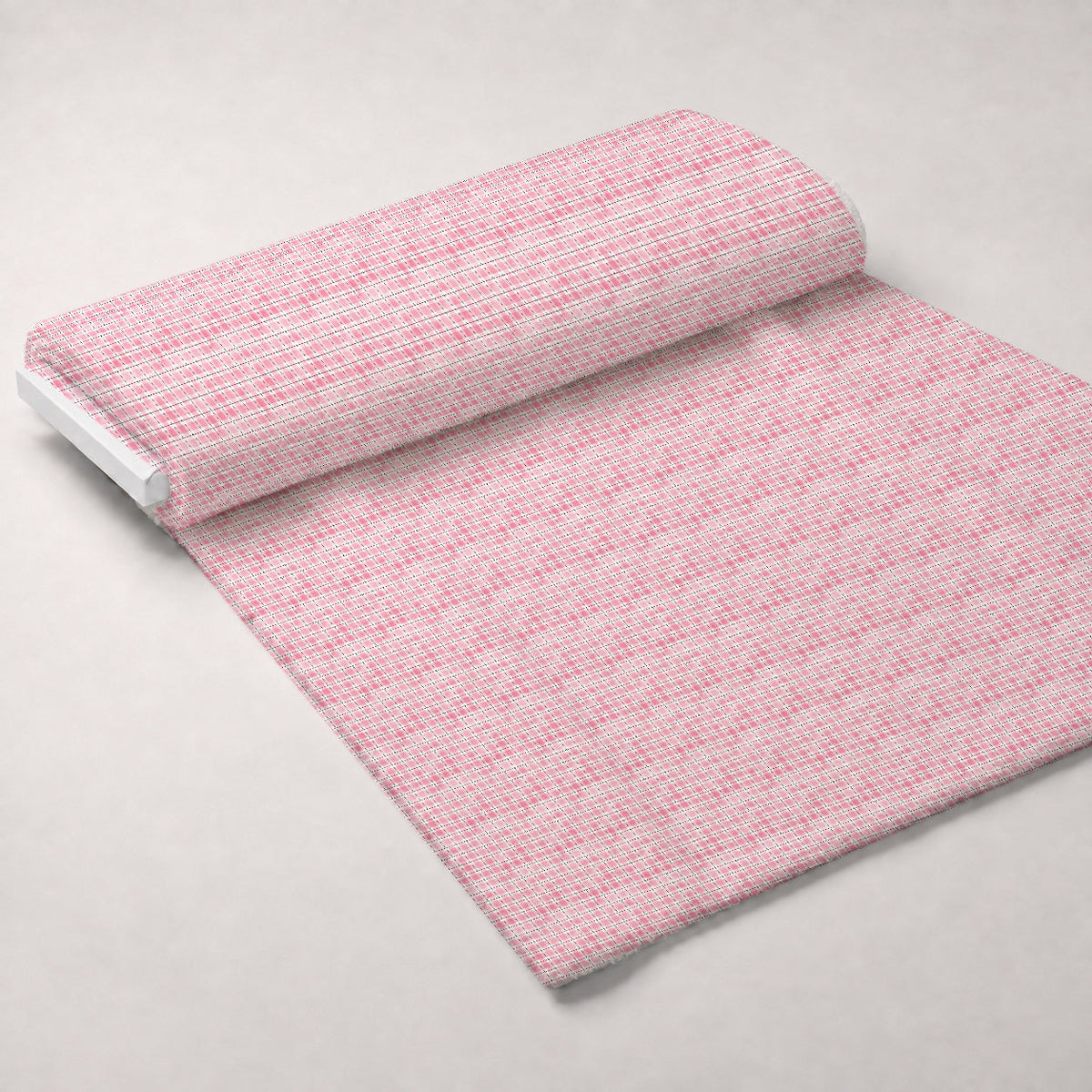 Sunwashed Tartan Pattern 15 Fleece Fabric — fleece fabric unrolled bolt preview (mv-fleece-v1:bolt)