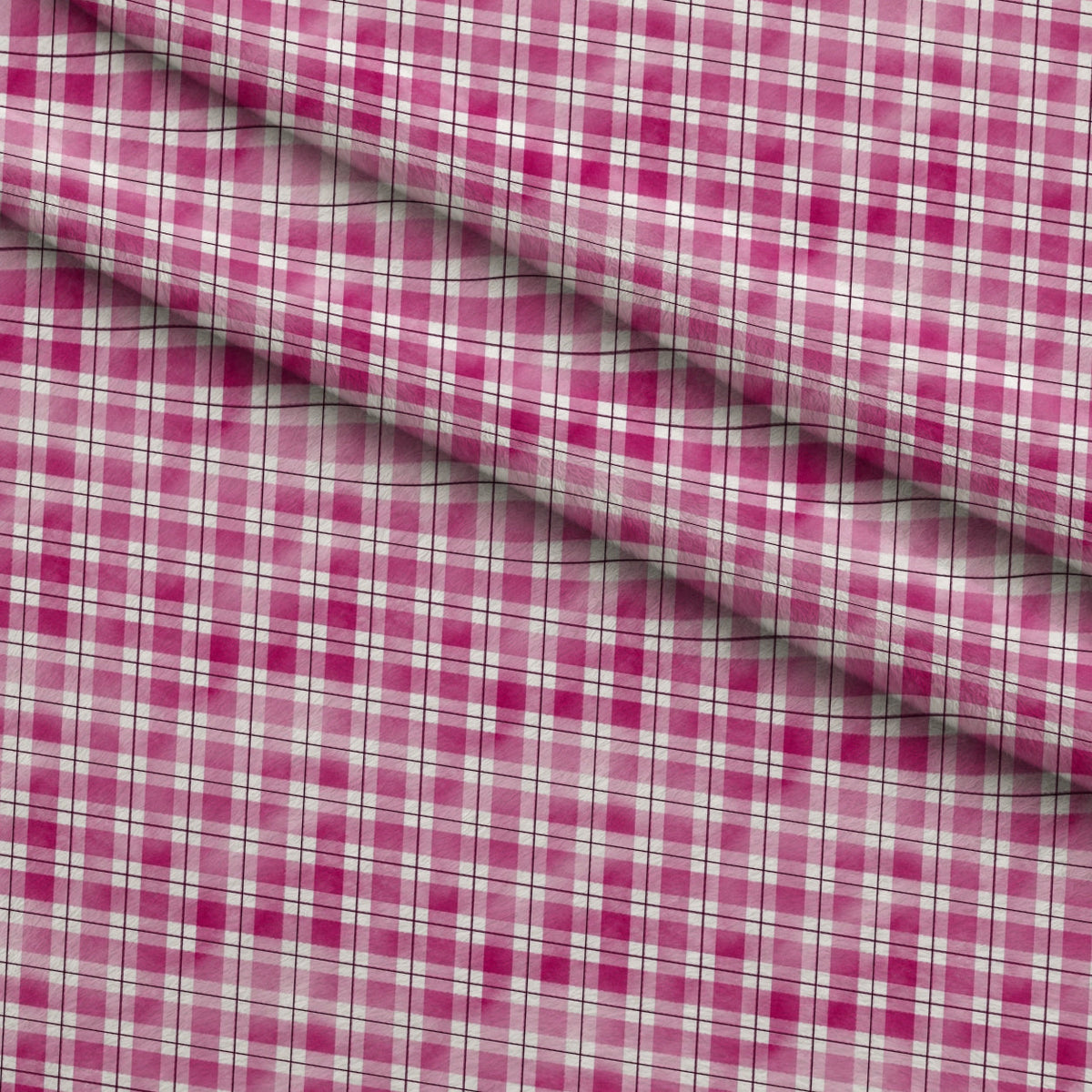 Sunwashed Tartan Pattern 17 Fleece Fabric — fleece fabric folded close-up preview (mv-fleece-v1:lying)
