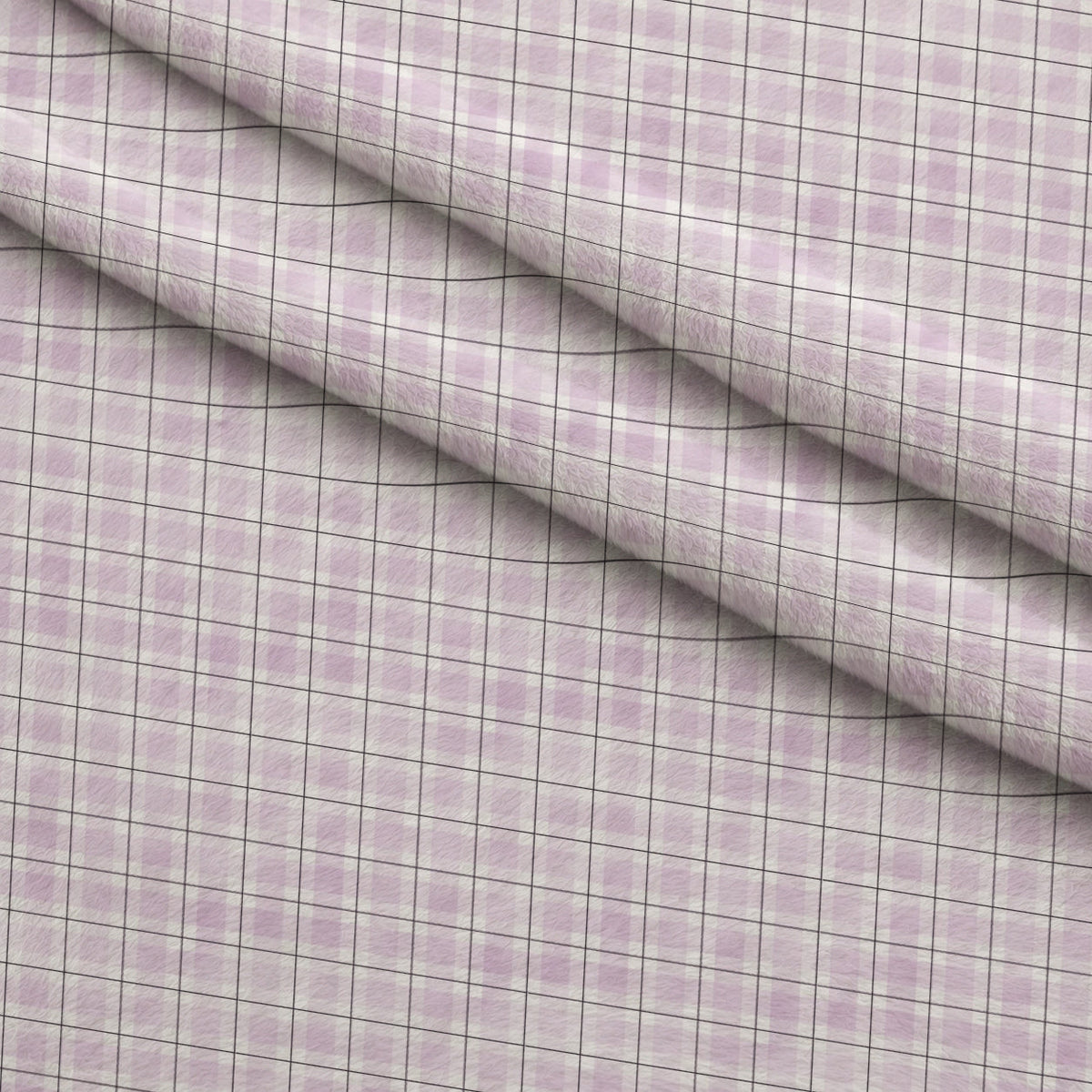 Sunwashed Tartan Pattern 19 Fleece Fabric — fleece fabric folded close-up preview (mv-fleece-v1:lying)