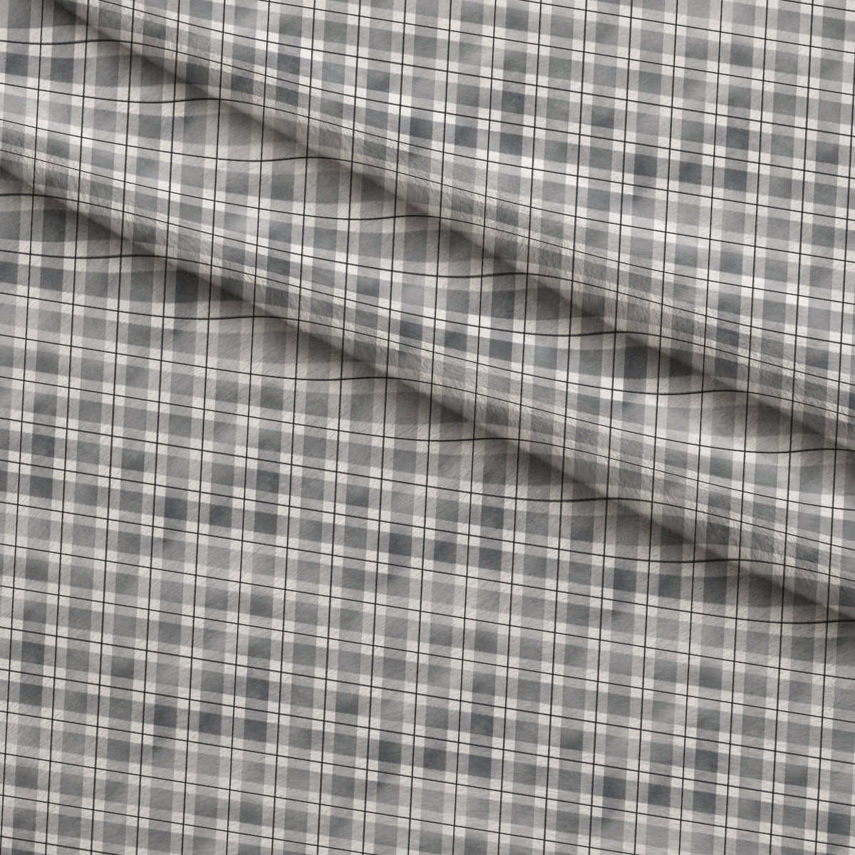 Sunwashed Tartan Pattern 2 Fleece Fabric — fleece fabric folded close-up preview (mv-fleece-v1:lying)