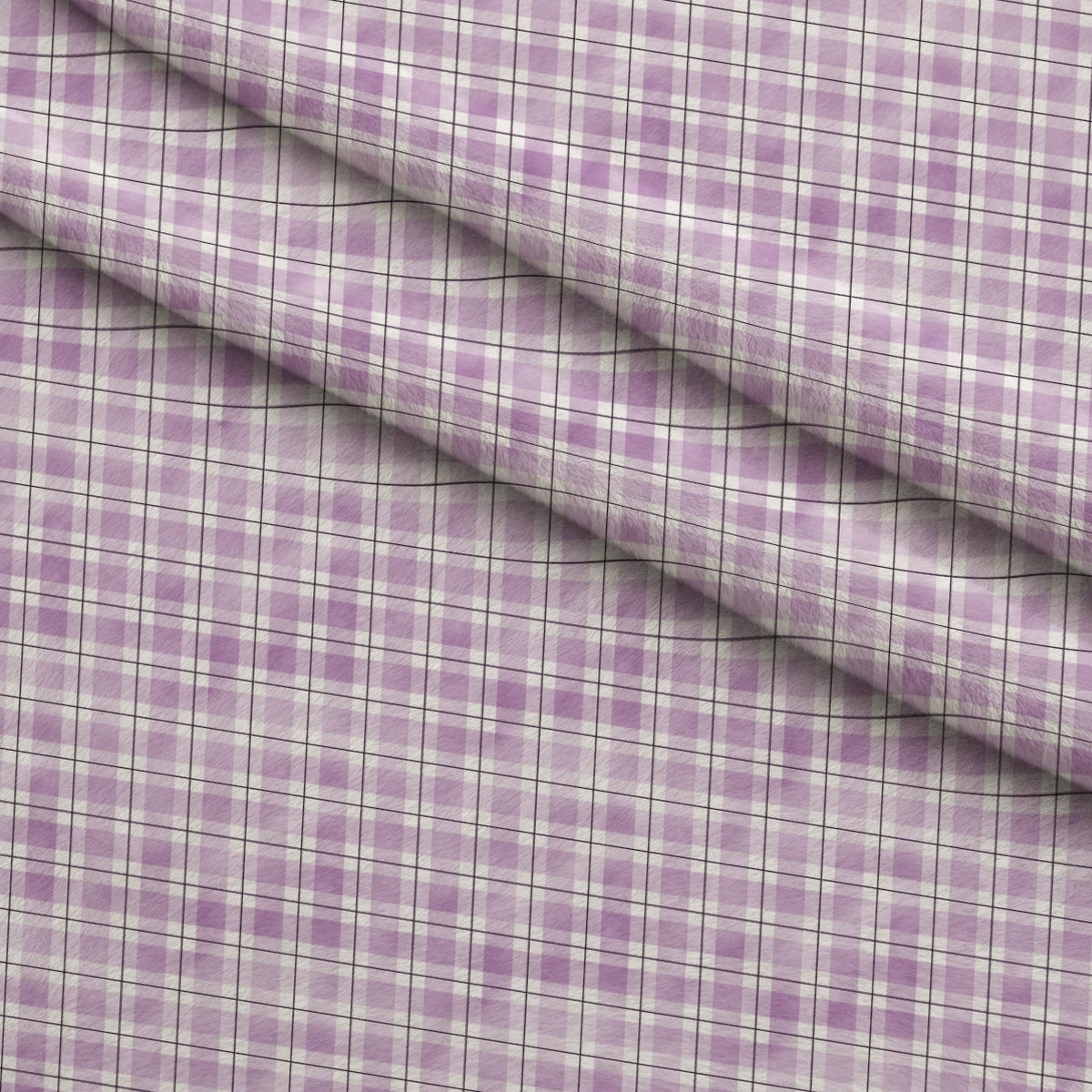 Sunwashed Tartan Pattern 20 Fleece Fabric — fleece fabric folded close-up preview (mv-fleece-v1:lying)