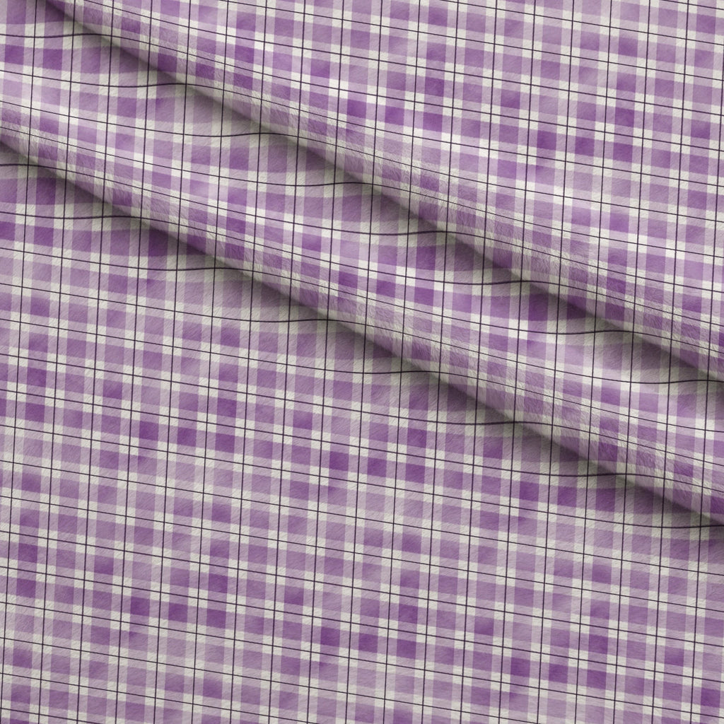 Sunwashed Tartan Pattern 21 Fleece Fabric — fleece fabric folded close-up preview (mv-fleece-v1:lying)