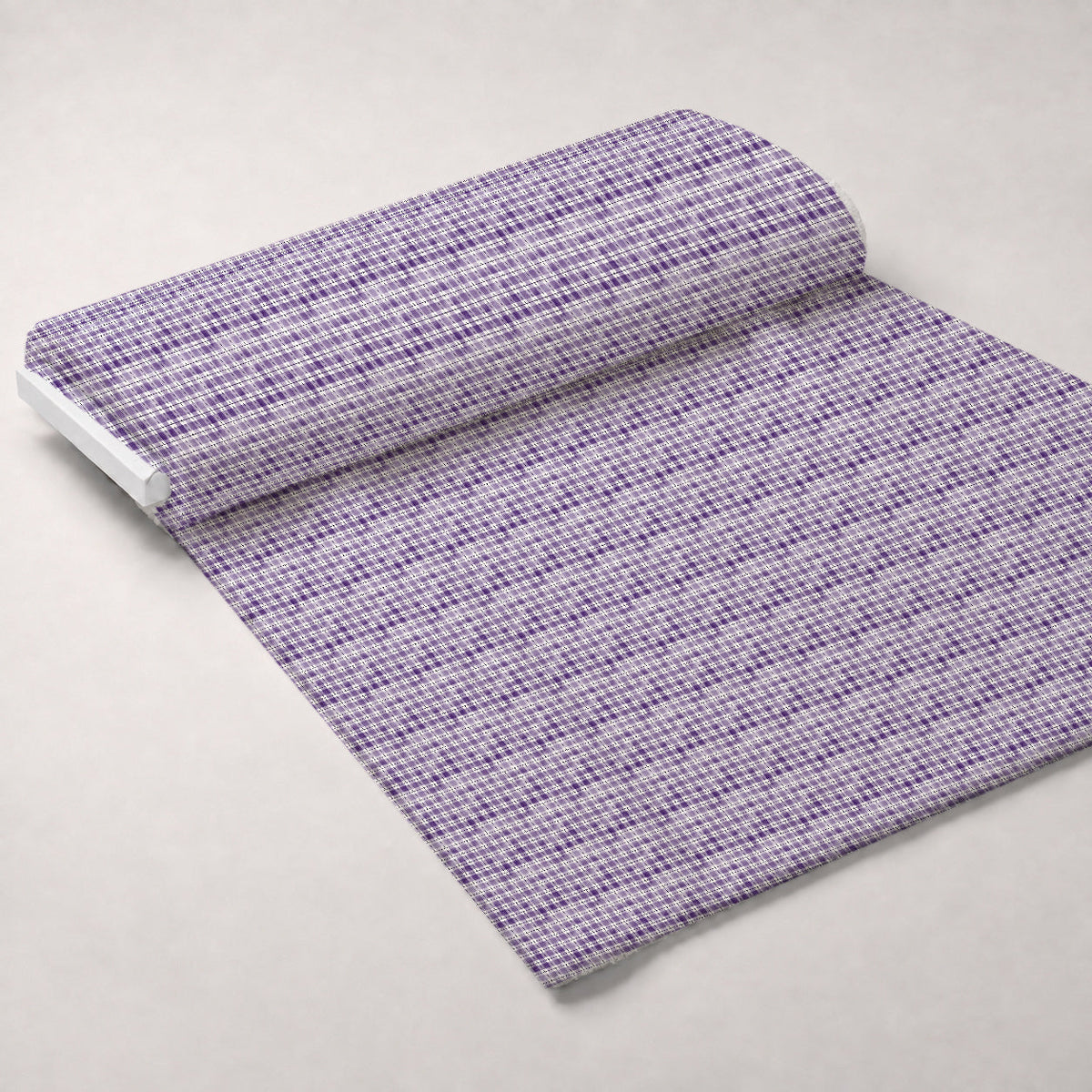 Sunwashed Tartan Pattern 22 Fleece Fabric — fleece fabric unrolled bolt preview (mv-fleece-v1:bolt)