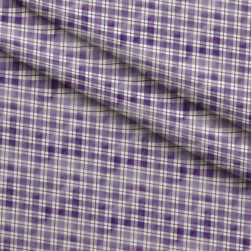 Sunwashed Tartan Pattern 22 Fleece Fabric — fleece fabric folded close-up preview (mv-fleece-v1:lying)