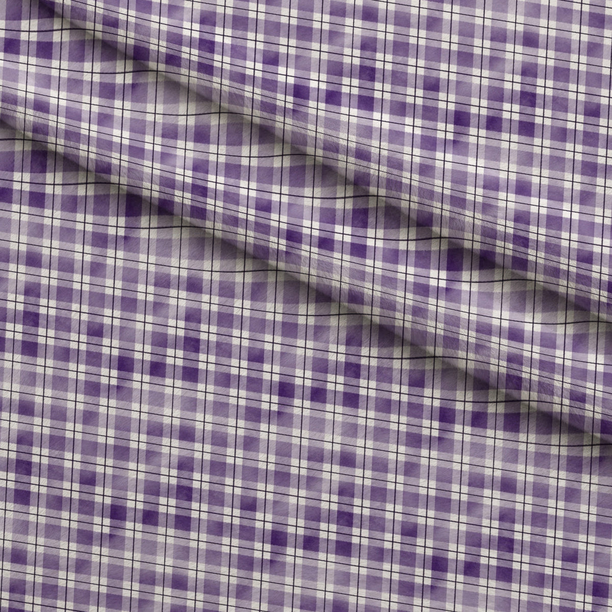 Sunwashed Tartan Pattern 22 Fleece Fabric — fleece fabric folded close-up preview (mv-fleece-v1:lying)