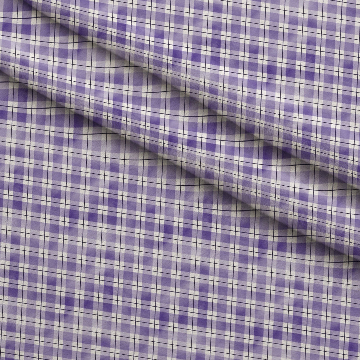 Sunwashed Tartan Pattern 23 Fleece Fabric — fleece fabric folded close-up preview (mv-fleece-v1:lying)