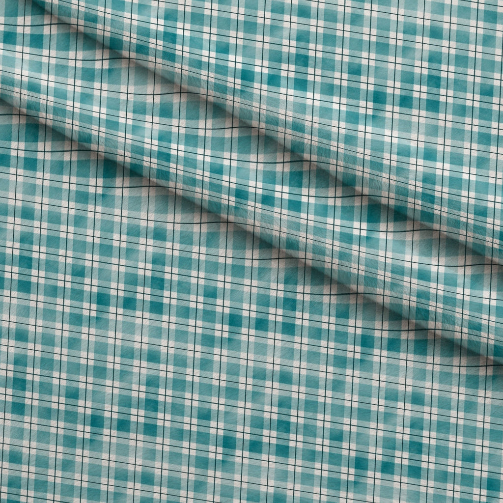 Sunwashed Tartan Pattern 32 Fleece Fabric — fleece fabric folded close-up preview (mv-fleece-v1:lying)