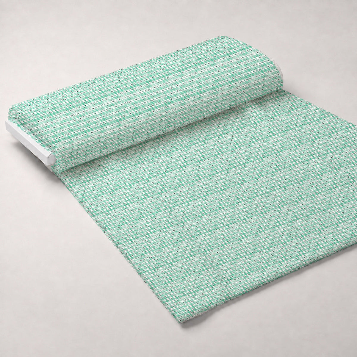 Sunwashed Tartan Pattern 33 Fleece Fabric — fleece fabric unrolled bolt preview (mv-fleece-v1:bolt)