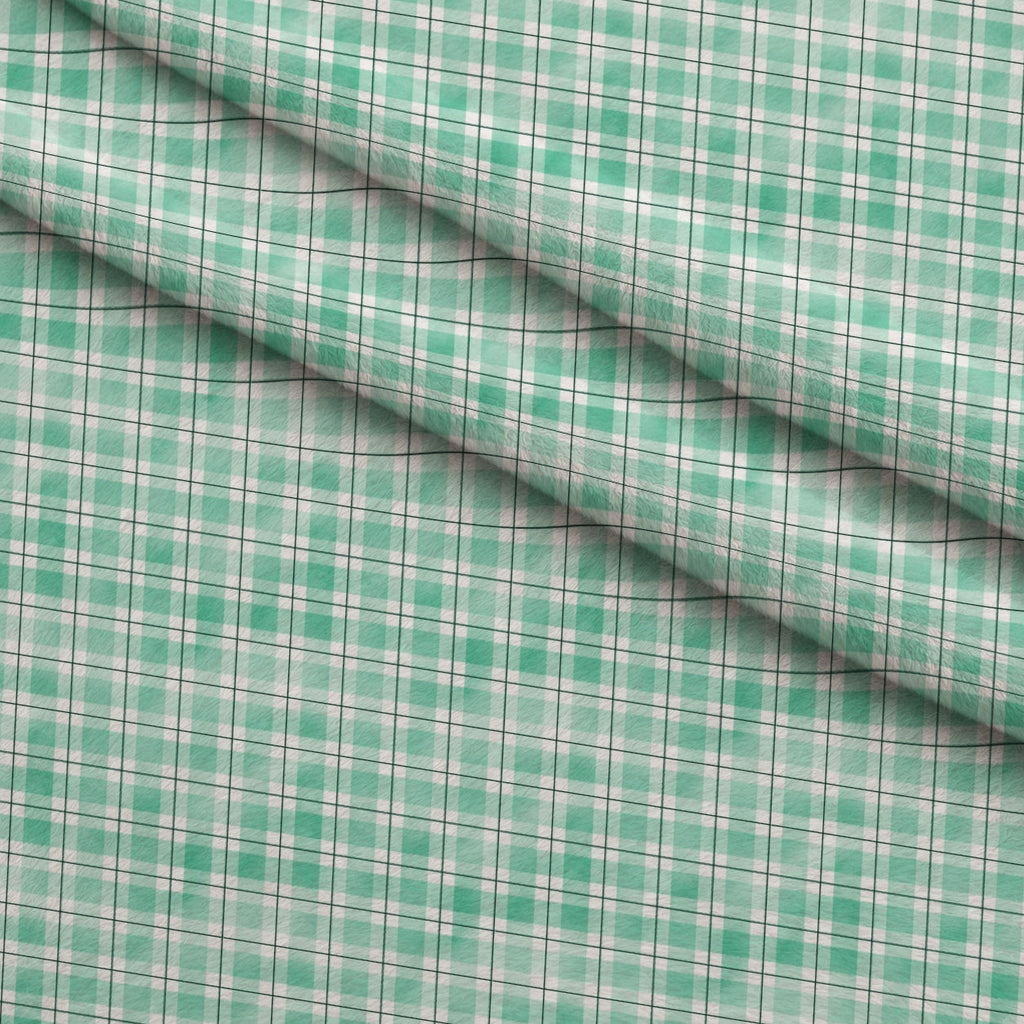 Sunwashed Tartan Pattern 33 Fleece Fabric — fleece fabric folded close-up preview (mv-fleece-v1:lying)