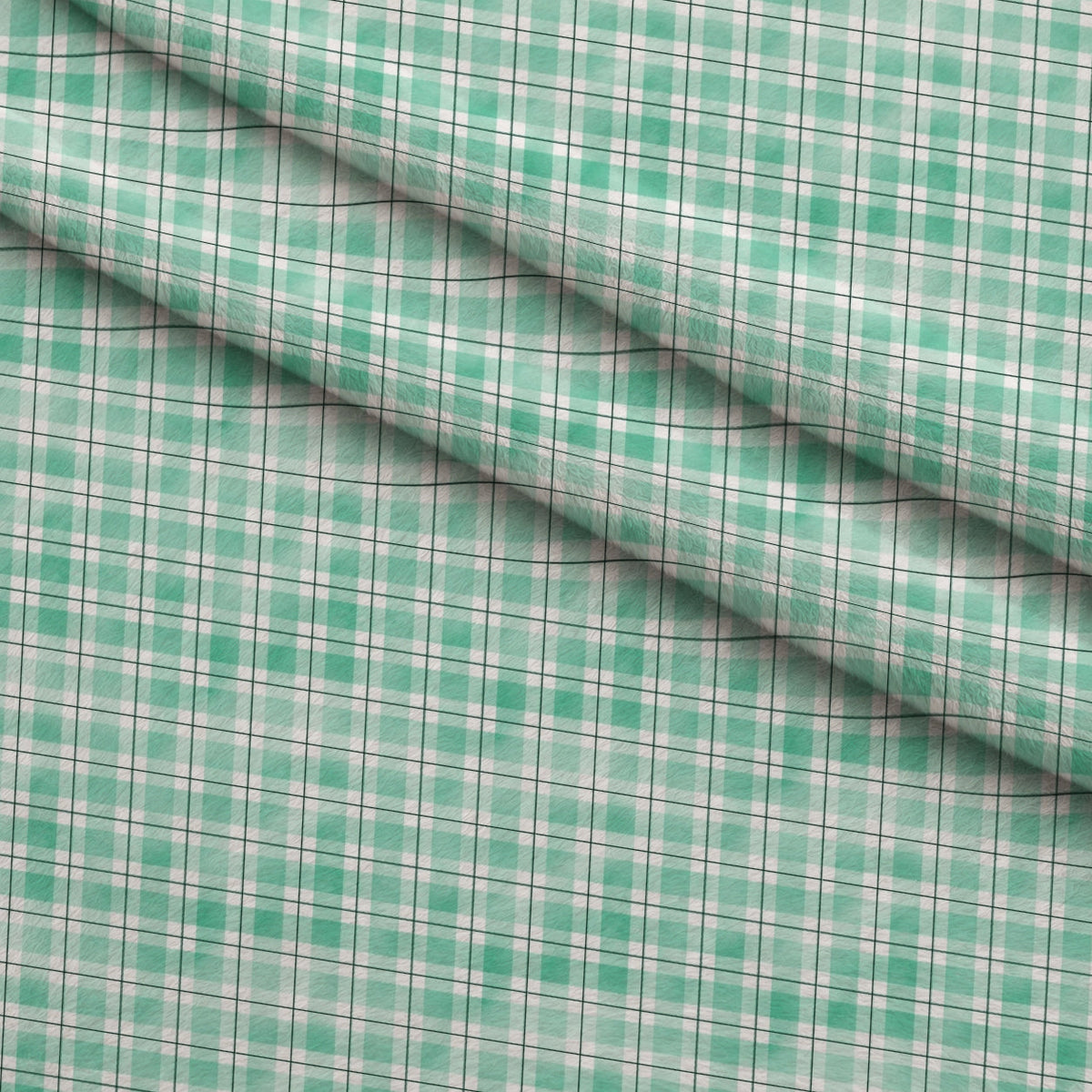 Sunwashed Tartan Pattern 33 Fleece Fabric — fleece fabric folded close-up preview (mv-fleece-v1:lying)