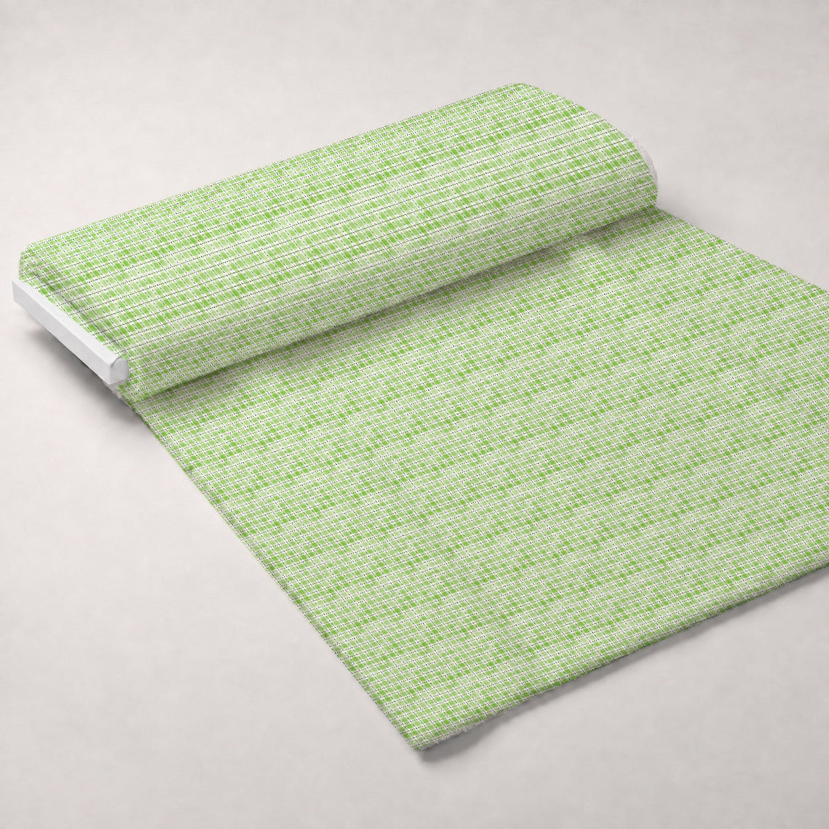 Sunwashed Tartan Pattern 39 Fleece Fabric — fleece fabric unrolled bolt preview (mv-fleece-v1:bolt)