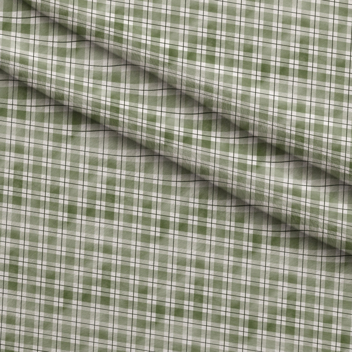 Sunwashed Tartan Pattern 42 Fleece Fabric — fleece fabric folded close-up preview (mv-fleece-v1:lying)