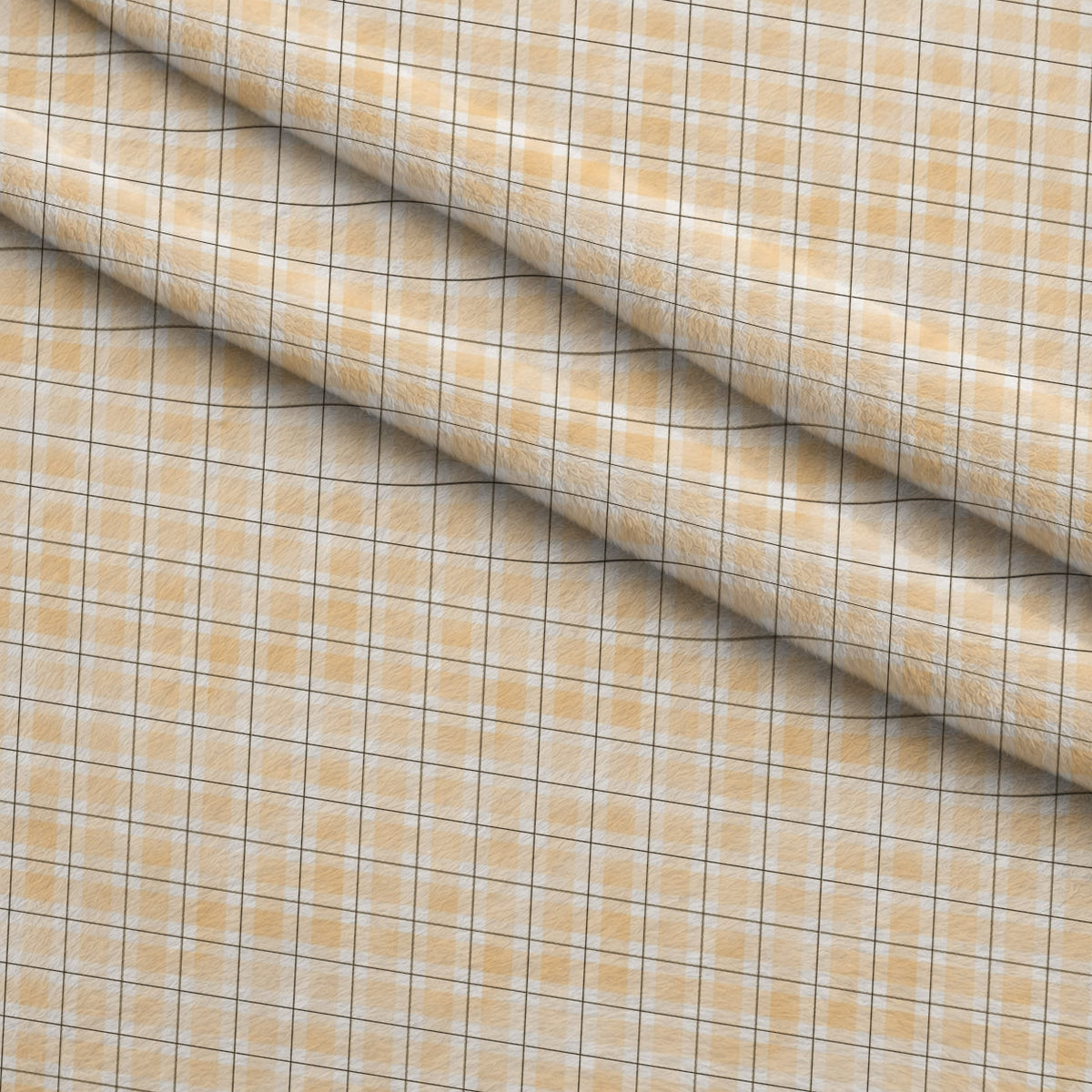 Sunwashed Tartan Pattern 6 Fleece Fabric — fleece fabric folded close-up preview (mv-fleece-v1:lying)