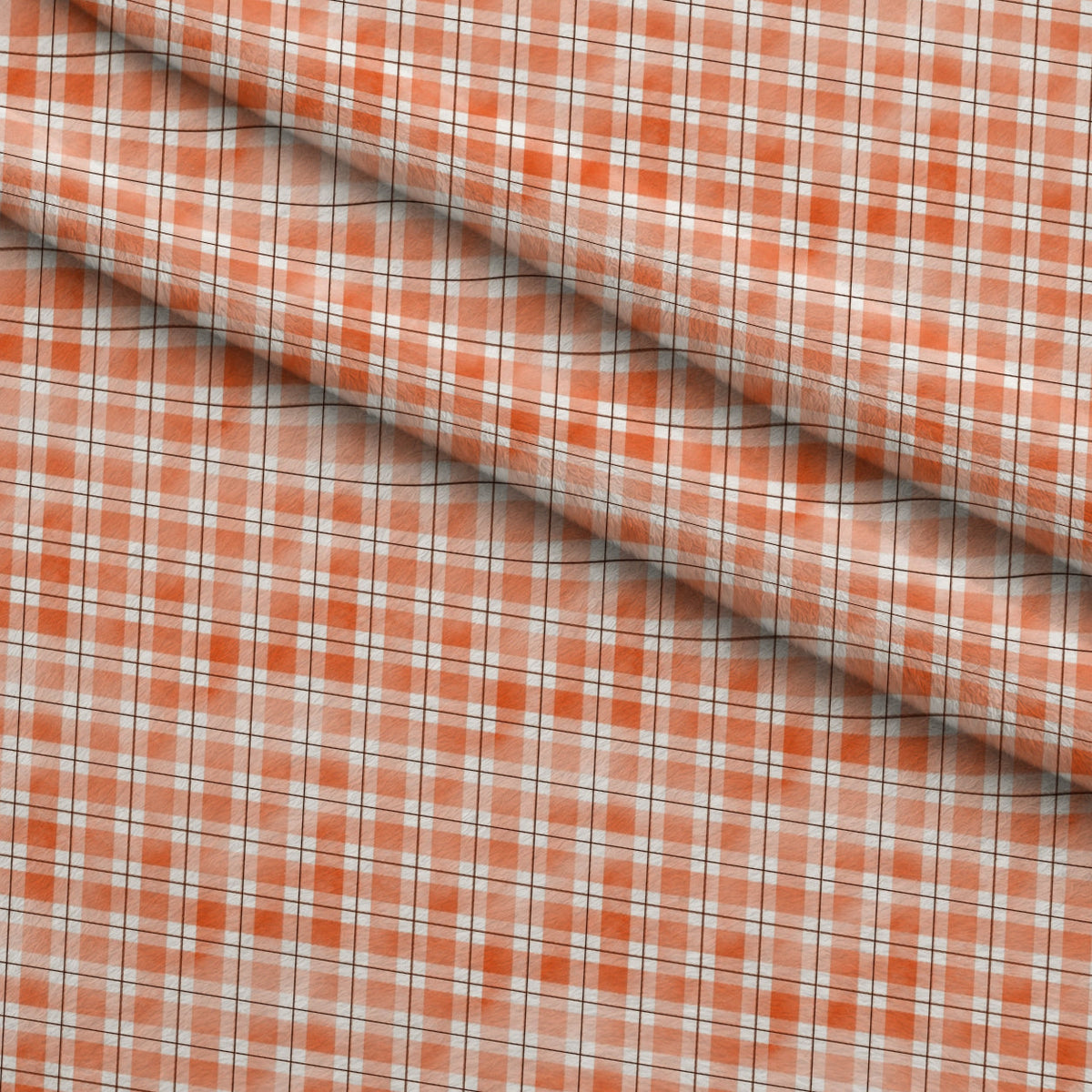 Sunwashed Tartan Pattern 7 Fleece Fabric — fleece fabric folded close-up preview (mv-fleece-v1:lying)