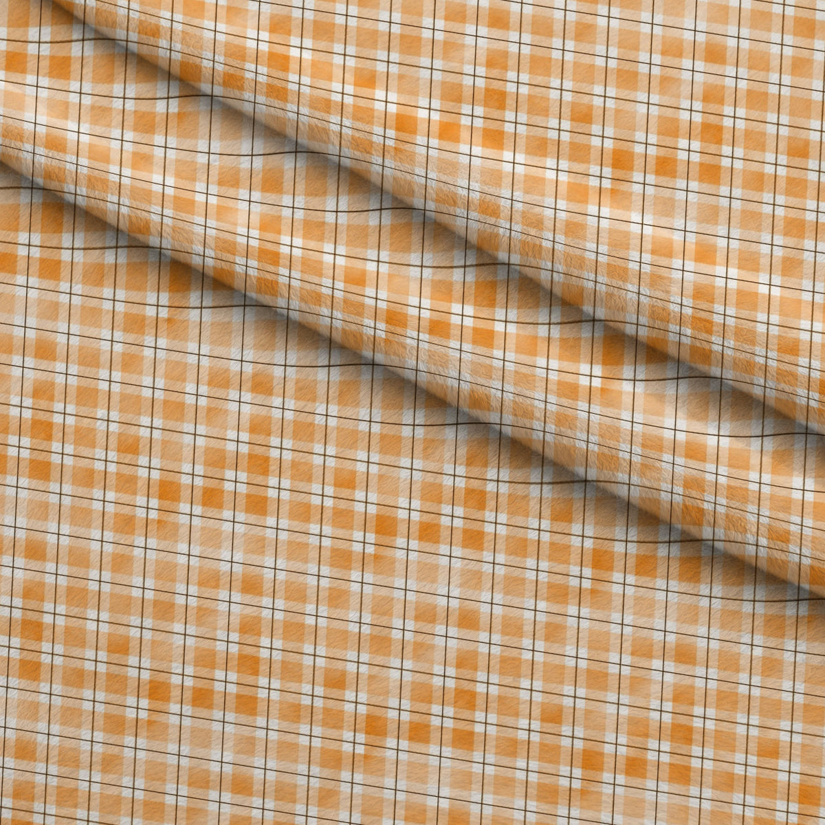 Sunwashed Tartan Pattern 8 Fleece Fabric — fleece fabric folded close-up preview (mv-fleece-v1:lying)