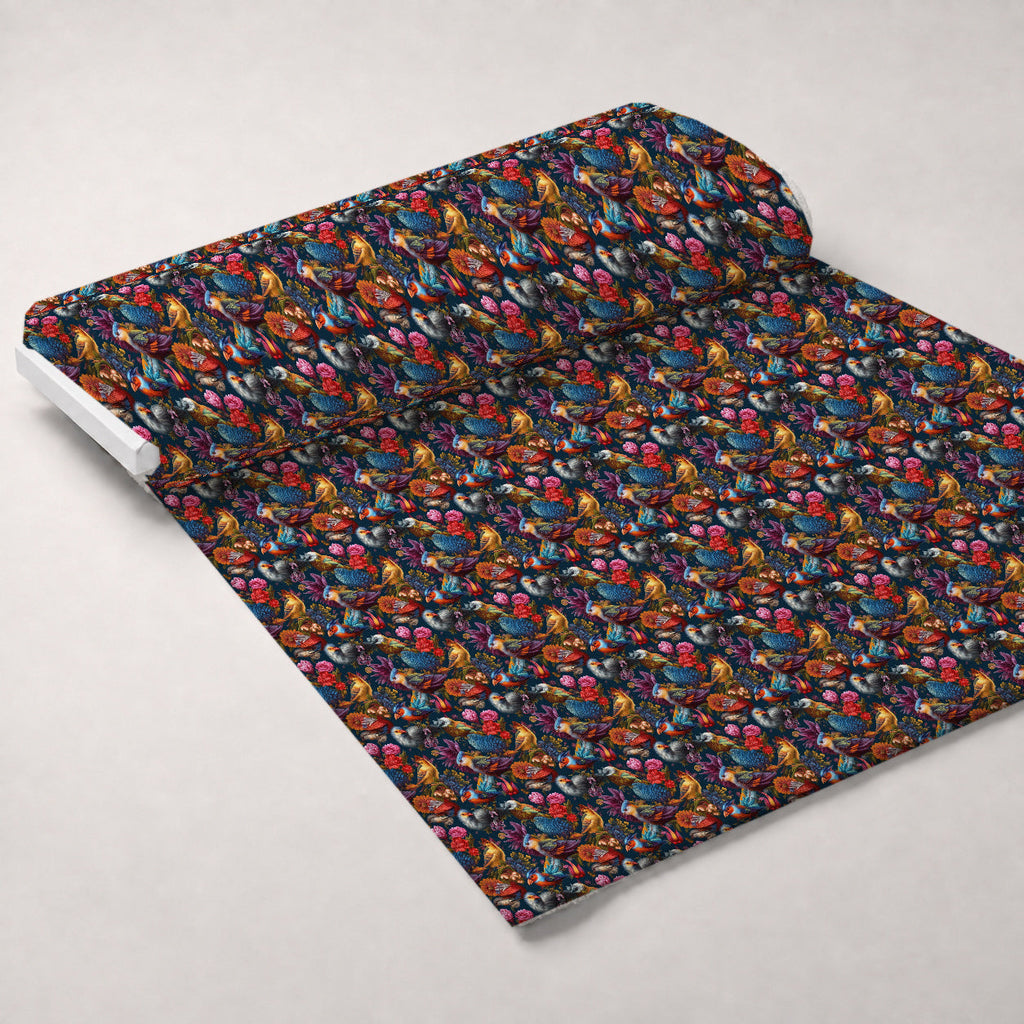 Surreal Menagerie Pattern 2 Fleece Fabric — fleece fabric unrolled bolt preview (mv-fleece-v1:bolt)