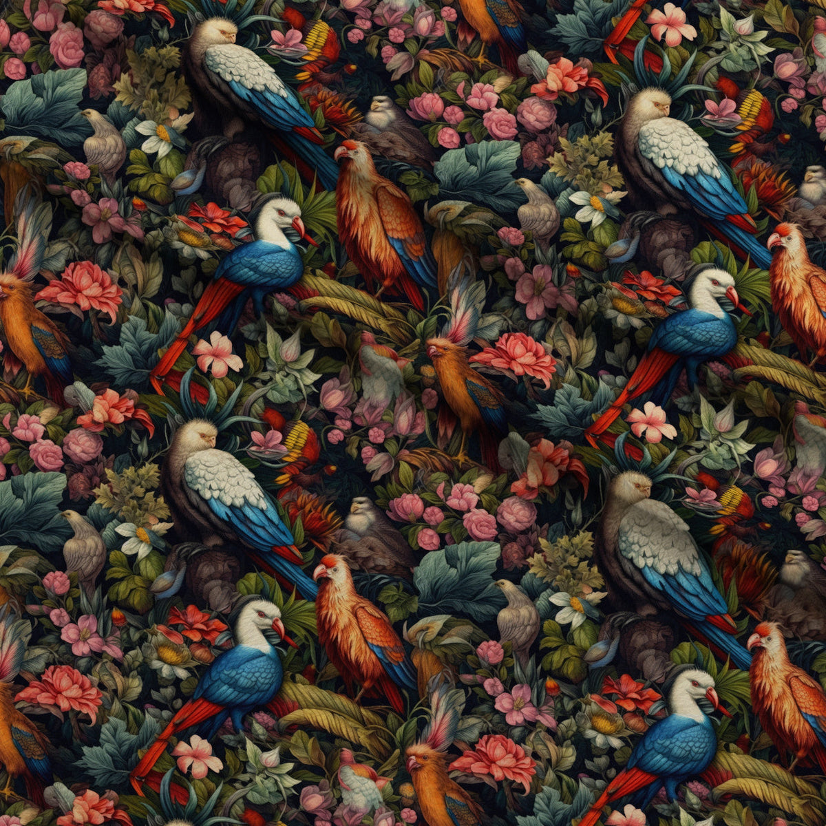 Surreal Menagerie Pattern 3 Fleece Fabric — fleece fabric folded close-up preview (mv-fleece-v1:lying)