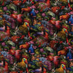 Surreal Menagerie Pattern 6 Fleece Fabric — fleece fabric folded close-up preview (mv-fleece-v1:lying)