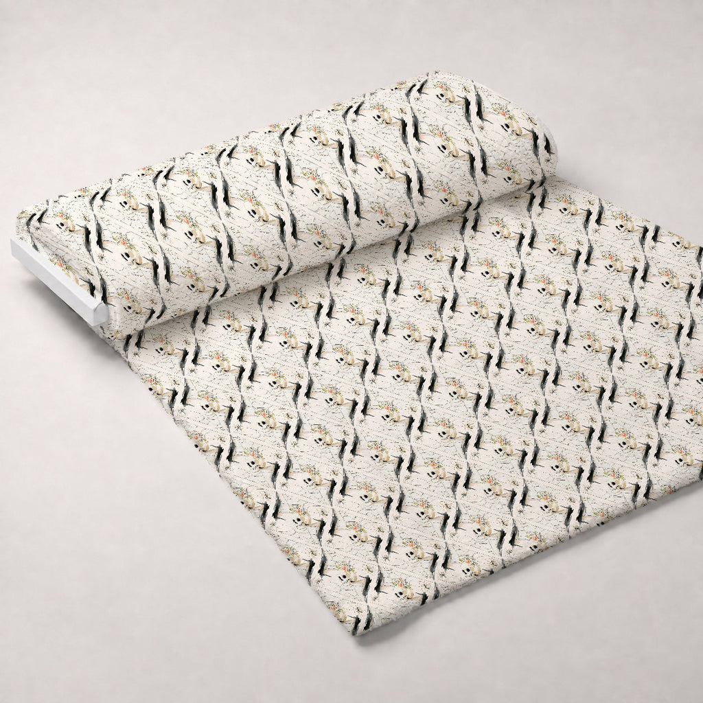 Sweet Spooks Pattern 6 Fleece Fabric — fleece fabric unrolled bolt preview (mv-fleece-v1:bolt)