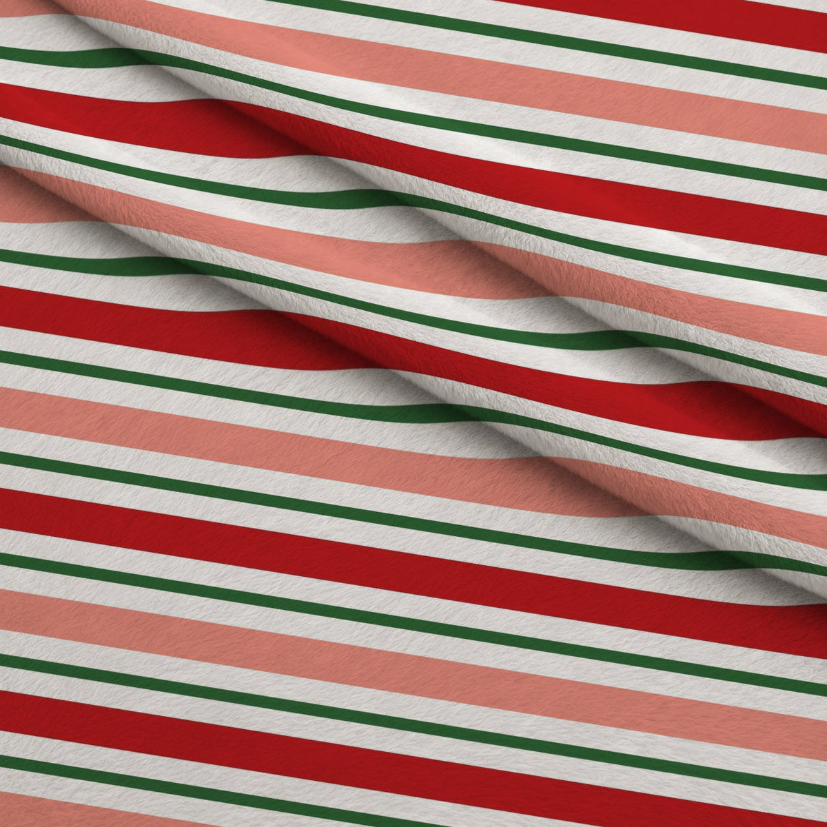 Sweet Strawberry Multicolour Stripes Fleece Fabric — fleece fabric folded close-up preview (mv-fleece-v1:lying)