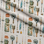 Tackle Box Pattern 2 Fleece Fabric — fleece fabric folded close-up preview (mv-fleece-v1:lying)
