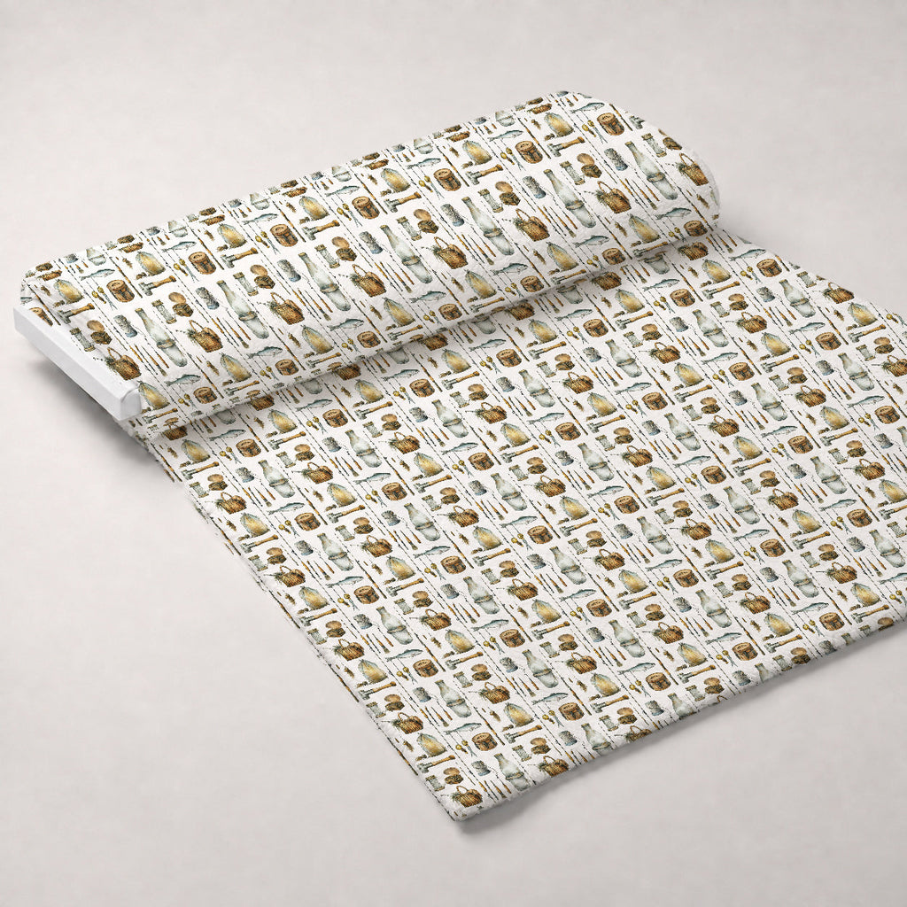 Tackle Box Pattern 3 Fleece Fabric — fleece fabric unrolled bolt preview (mv-fleece-v1:bolt)
