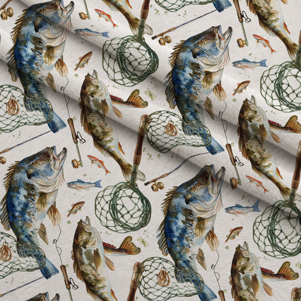 Tackle Box Pattern 4 Fleece Fabric — fleece fabric folded close-up preview (mv-fleece-v1:lying)
