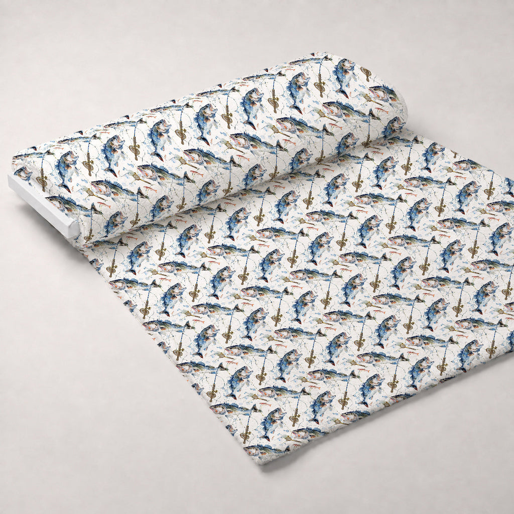 Tackle Box Pattern 6 Fleece Fabric — fleece fabric unrolled bolt preview (mv-fleece-v1:bolt)
