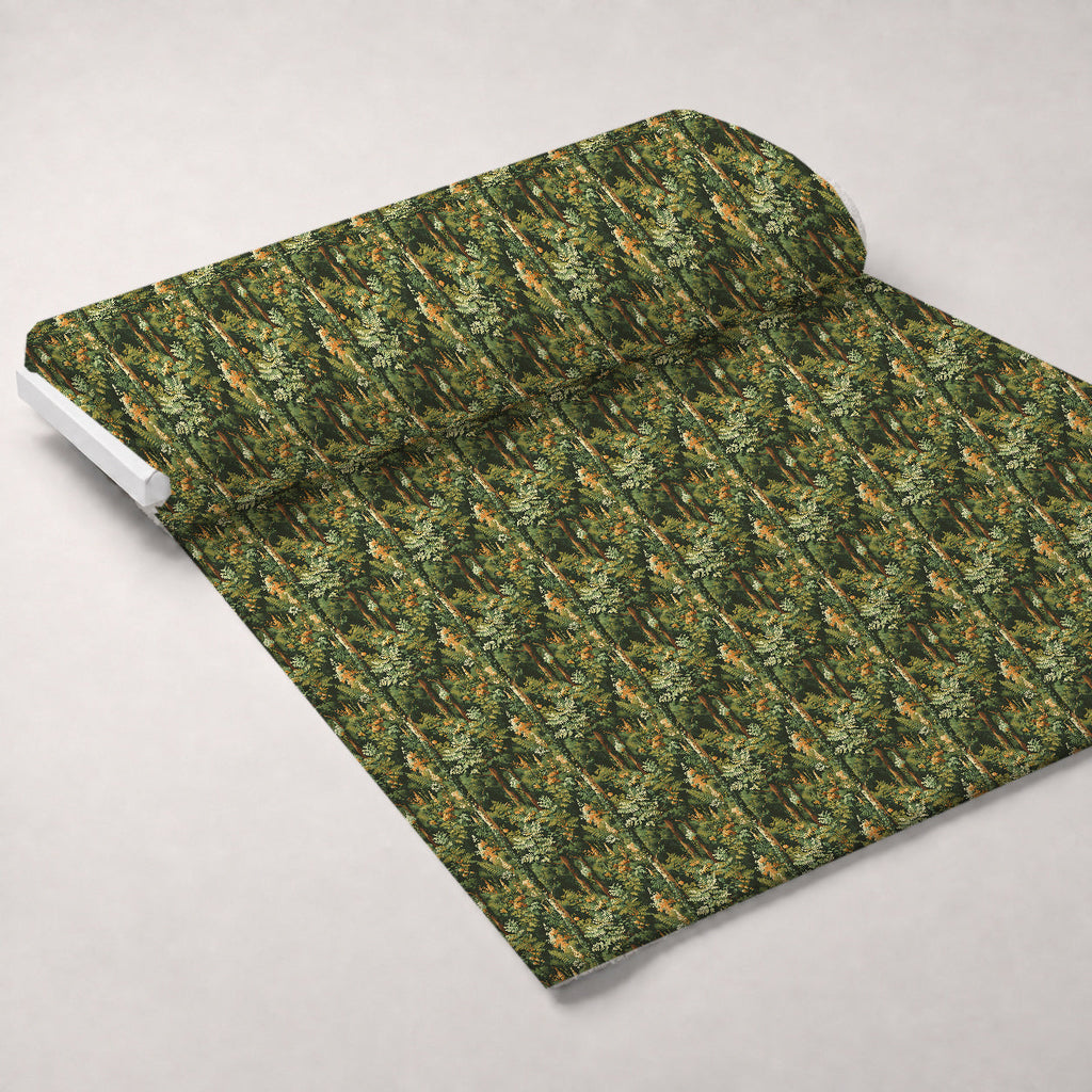 Tapestry Grove Pattern 1 Fleece Fabric — fleece fabric unrolled bolt preview (mv-fleece-v1:bolt)