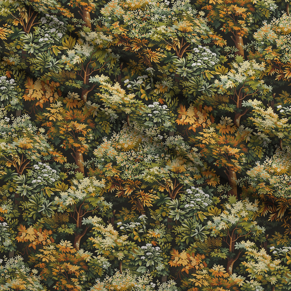 Tapestry Grove Pattern 10 Fleece Fabric — fleece fabric folded close-up preview (mv-fleece-v1:lying)