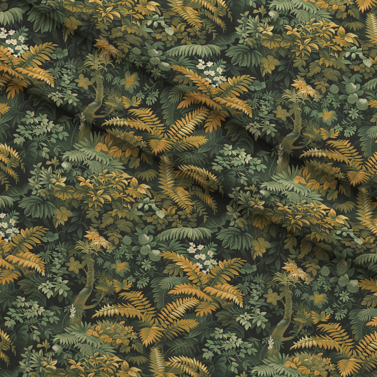 Tapestry Grove Pattern 2 Fleece Fabric — fleece fabric folded close-up preview (mv-fleece-v1:lying)