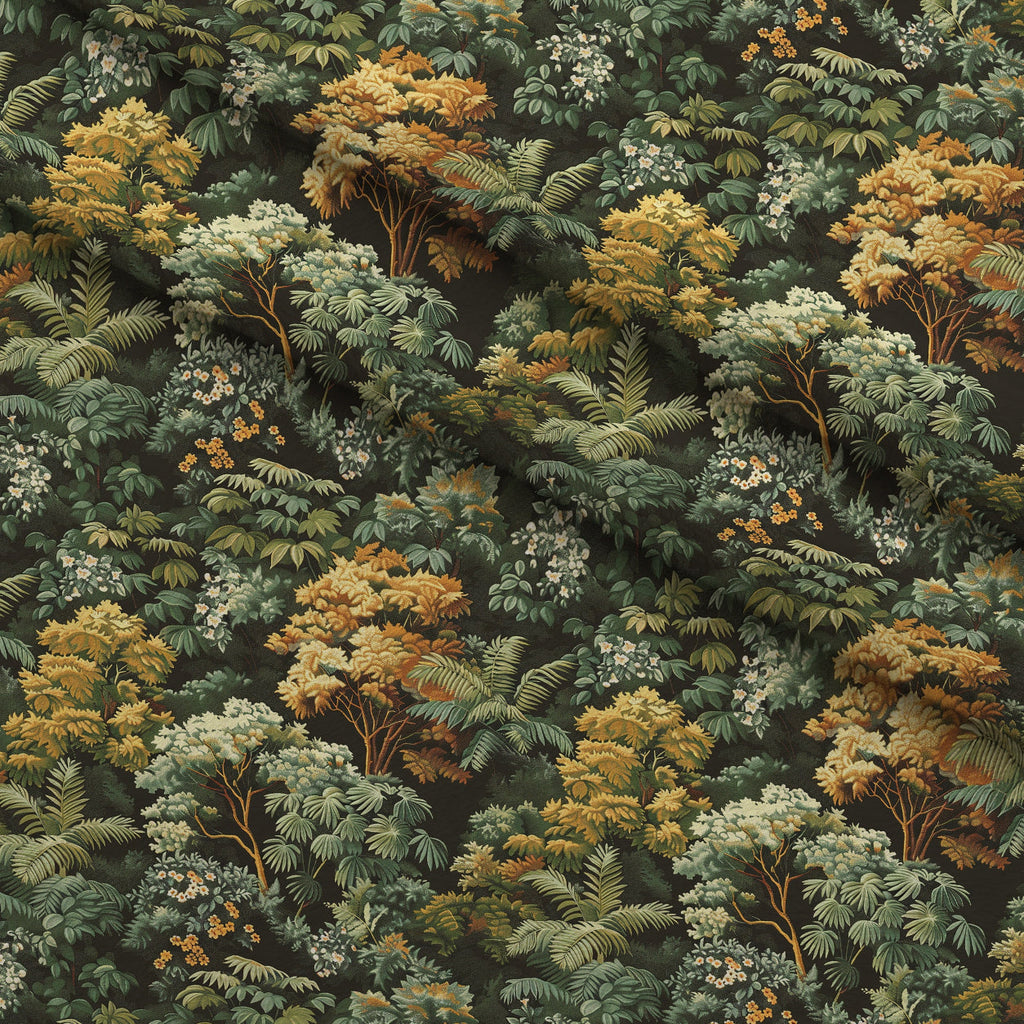Tapestry Grove Pattern 4 Fleece Fabric — fleece fabric folded close-up preview (mv-fleece-v1:lying)