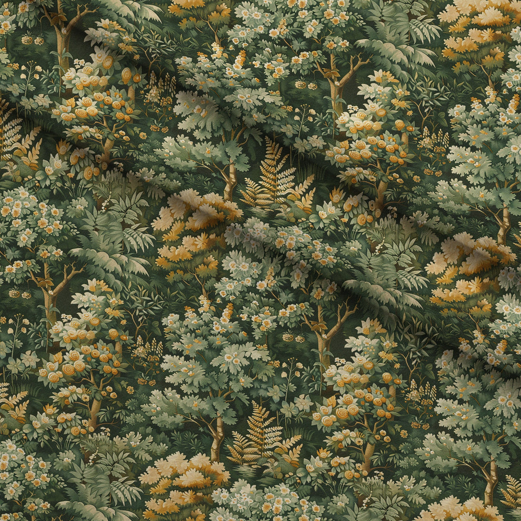Tapestry Grove Pattern 6 Fleece Fabric — fleece fabric folded close-up preview (mv-fleece-v1:lying)