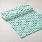 Teal Reverie Pattern 11 Fleece Fabric — fleece fabric unrolled bolt preview (mv-fleece-v1:bolt)