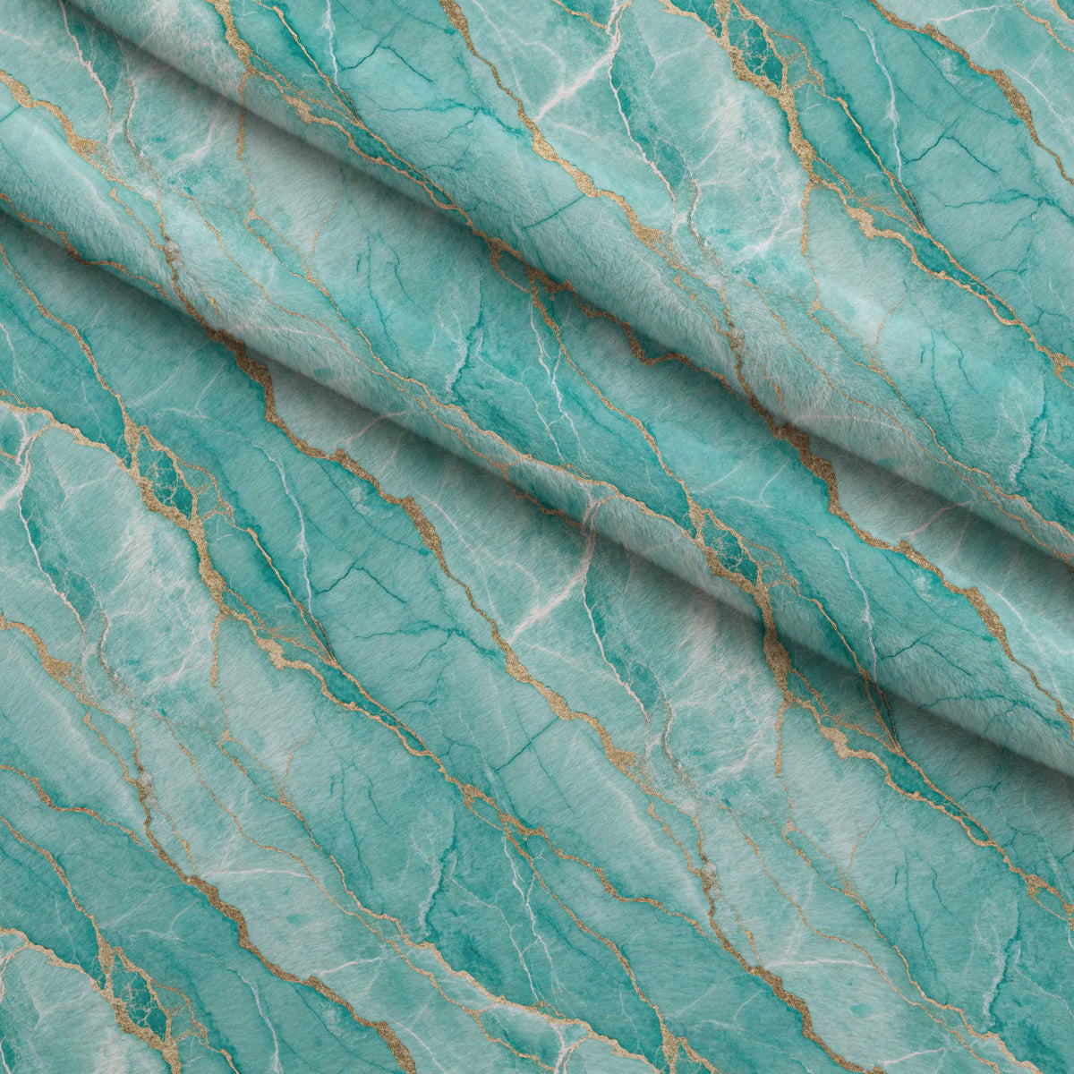 Teal Reverie Pattern 13 Fleece Fabric — fleece fabric folded close-up preview (mv-fleece-v1:lying)