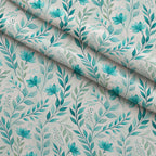 Teal Reverie Pattern 16 Fleece Fabric — fleece fabric folded close-up preview (mv-fleece-v1:lying)