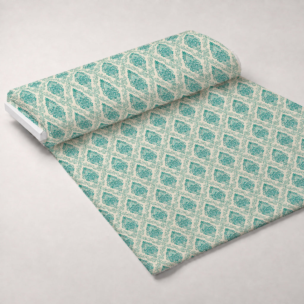 Teal Reverie Pattern 17 Fleece Fabric — fleece fabric unrolled bolt preview (mv-fleece-v1:bolt)