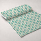 Teal Reverie Pattern 17 Fleece Fabric — fleece fabric unrolled bolt preview (mv-fleece-v1:bolt)