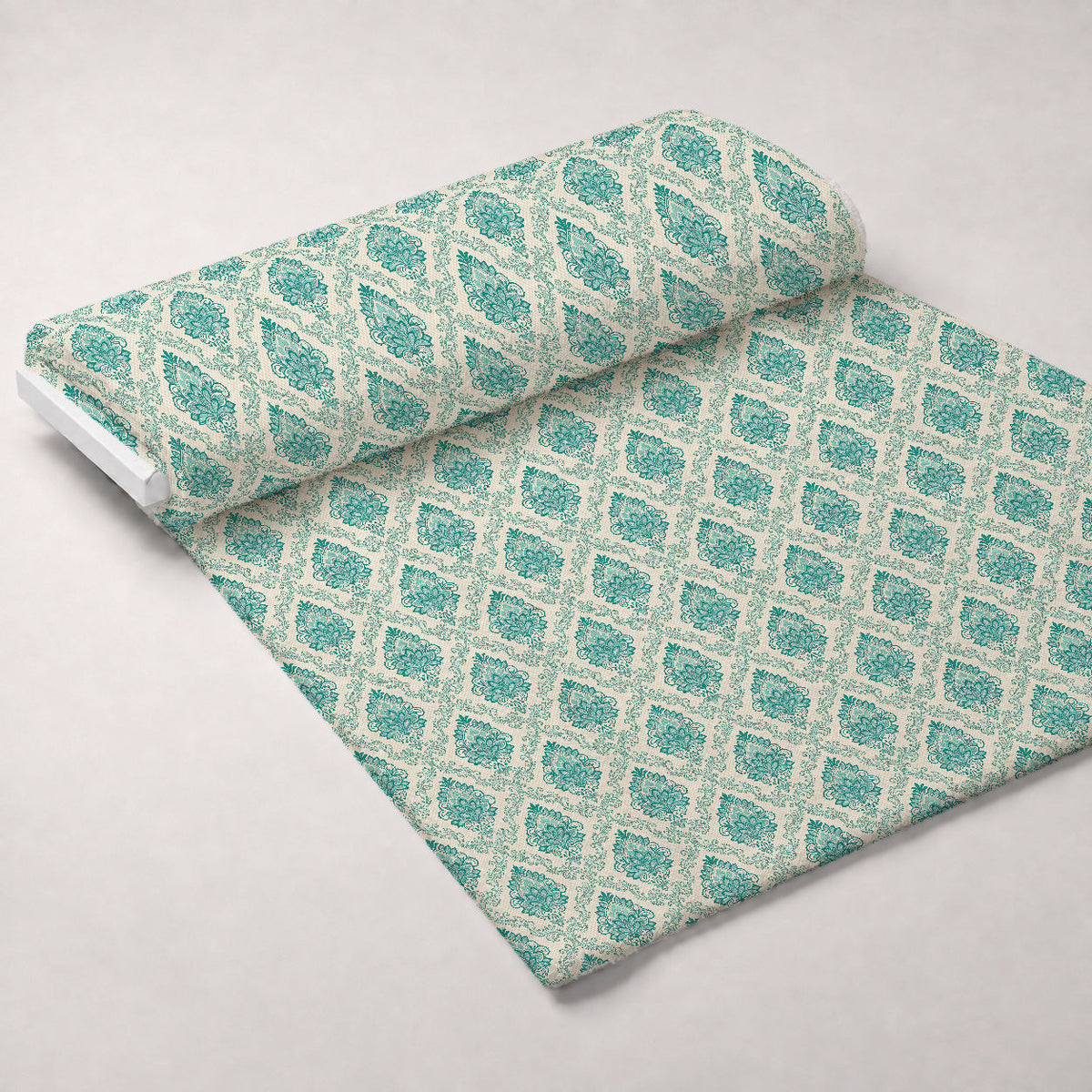 Teal Reverie Pattern 17 Fleece Fabric — fleece fabric unrolled bolt preview (mv-fleece-v1:bolt)