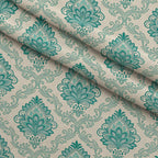 Teal Reverie Pattern 17 Fleece Fabric — fleece fabric folded close-up preview (mv-fleece-v1:lying)