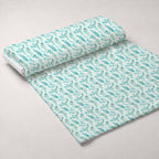 Teal Reverie Pattern 3 Fleece Fabric — fleece fabric unrolled bolt preview (mv-fleece-v1:bolt)