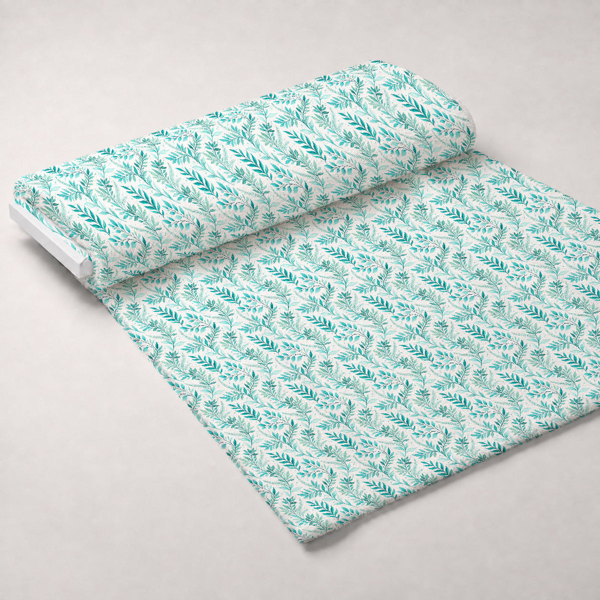 Teal Reverie Pattern 3 Fleece Fabric — fleece fabric unrolled bolt preview (mv-fleece-v1:bolt)