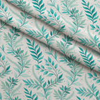 Teal Reverie Pattern 3 Fleece Fabric — fleece fabric folded close-up preview (mv-fleece-v1:lying)