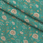 Teal Reverie Pattern 5 Fleece Fabric — fleece fabric folded close-up preview (mv-fleece-v1:lying)