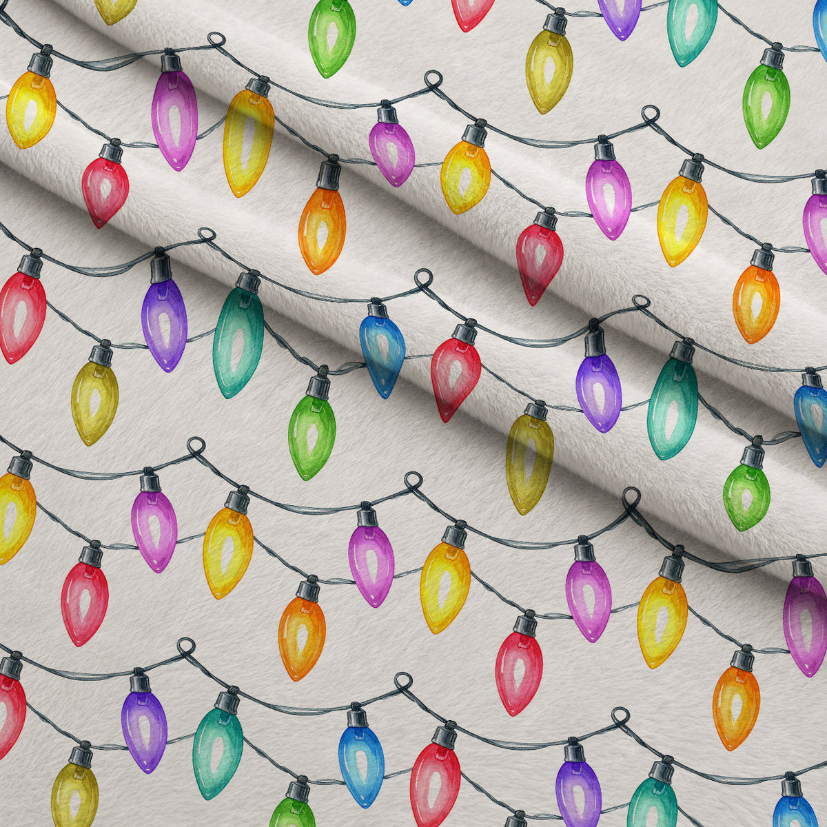 Technicolor Twinkle Pattern 10 Fleece Fabric — fleece fabric folded close-up preview (mv-fleece-v1:lying)