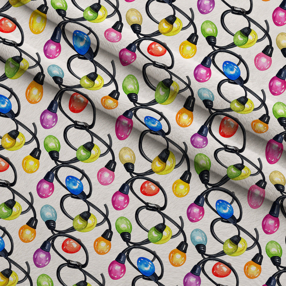 Technicolor Twinkle Pattern 16 Fleece Fabric — fleece fabric folded close-up preview (mv-fleece-v1:lying)