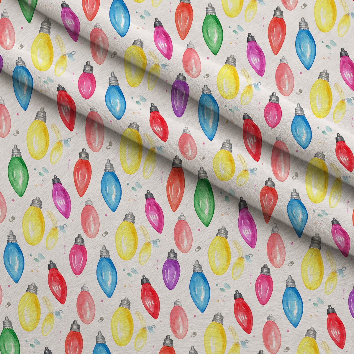 Technicolor Twinkle Pattern 19 Fleece Fabric — fleece fabric folded close-up preview (mv-fleece-v1:lying)