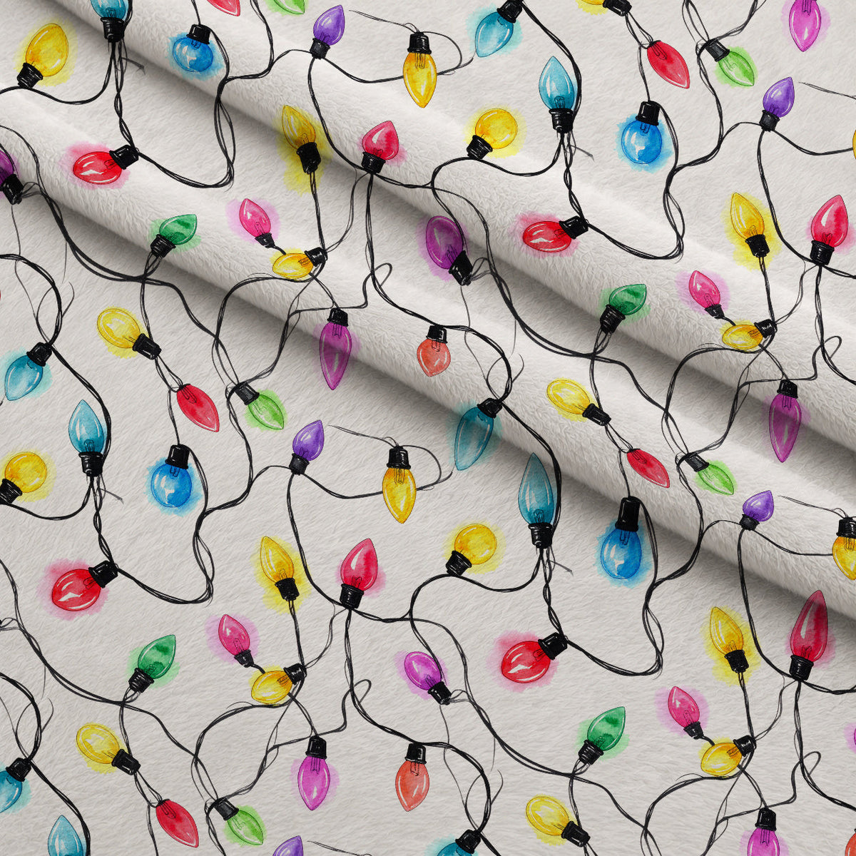 Technicolor Twinkle Pattern 20 Fleece Fabric — fleece fabric folded close-up preview (mv-fleece-v1:lying)