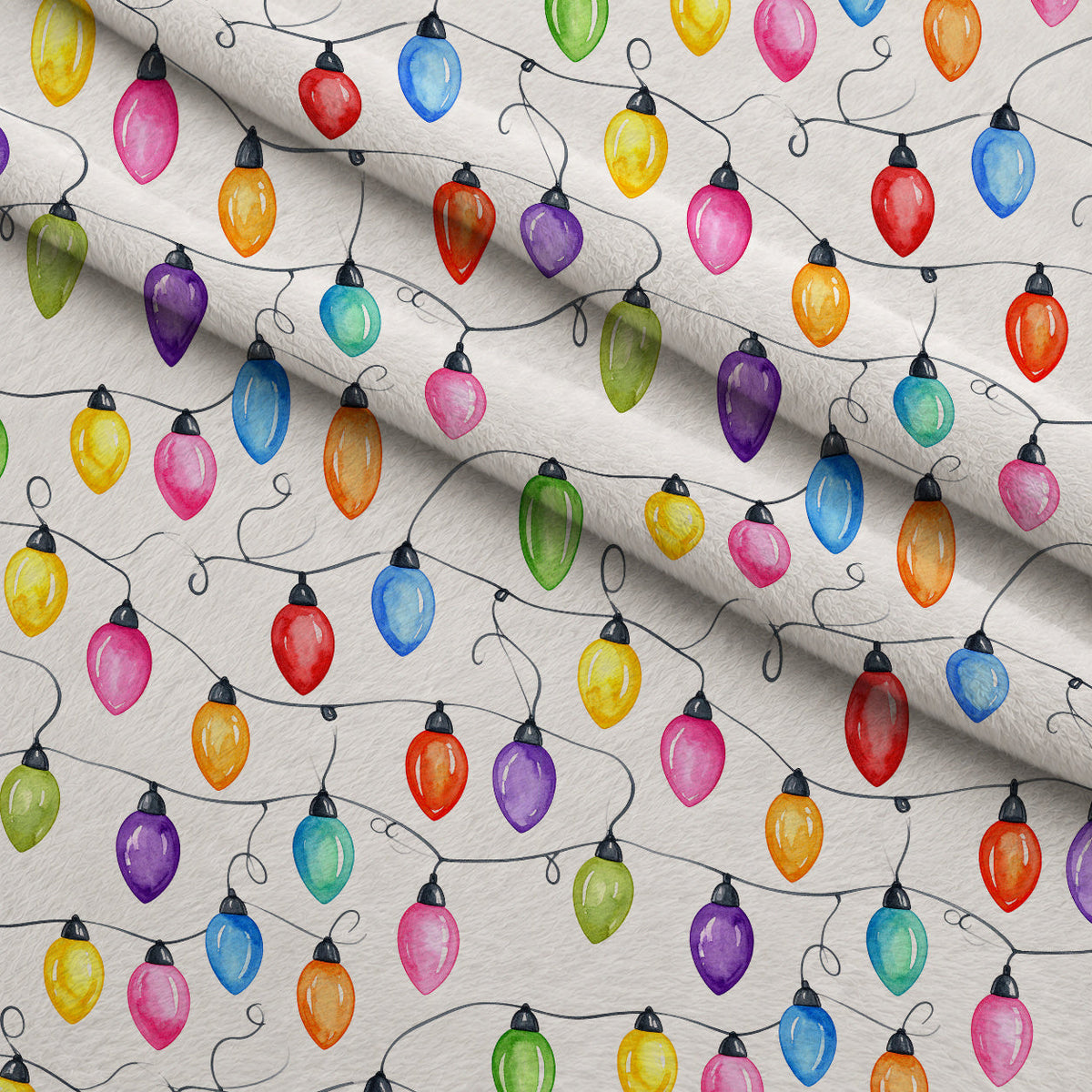 Technicolor Twinkle Pattern 23 Fleece Fabric — fleece fabric folded close-up preview (mv-fleece-v1:lying)