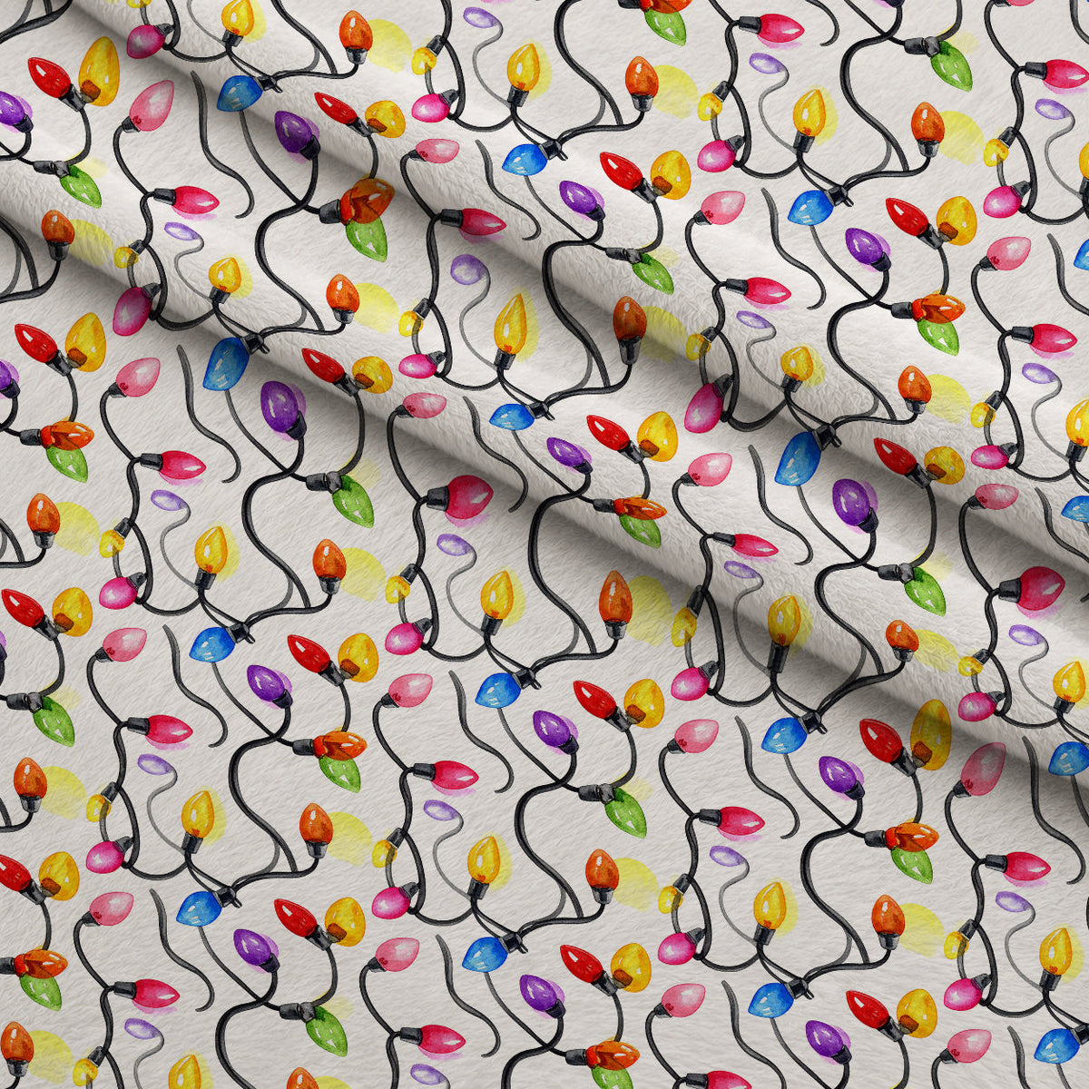 Technicolor Twinkle Pattern 3 Fleece Fabric — fleece fabric folded close-up preview (mv-fleece-v1:lying)